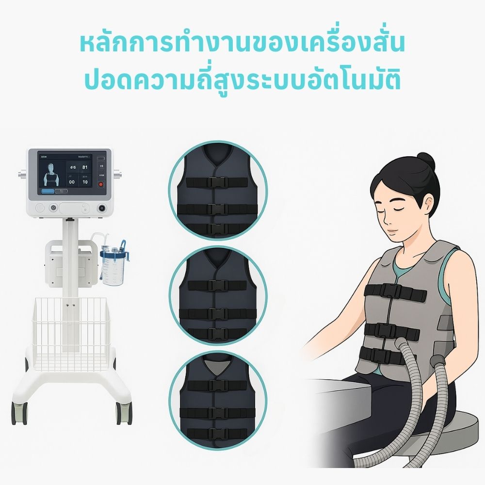 หลักการทำงานของเครื่องสั่นปอดความถี่สูงระบบอัตโนมัติ