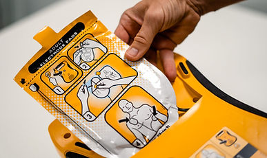 แผ่นอิเล็กโทรด
(Electrode Pads Self Test)