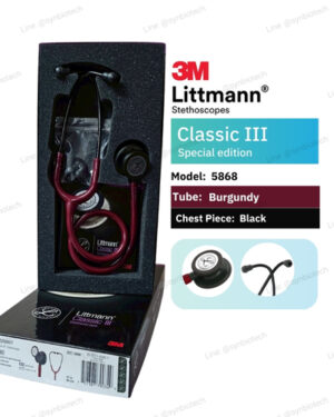 หูฟังแพทย์ สีแดง ก้านดำ