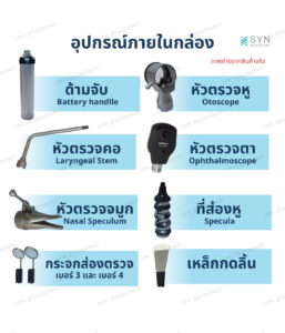 ชุดตรวจตา หู จมูก คอ