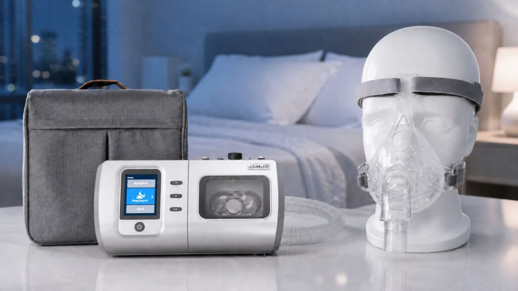 เครื่อง CPAP ช่วยรักษาภาวะหยุดหายใจขณะหลับด้วยการส่งแรงดันลมบวกอย่างต่อเนื่อง